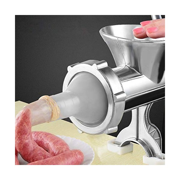 Petyoung Hachoir à viande manuel en alliage daluminium pour la fabrication de saucisses, cuisine et usage domestique