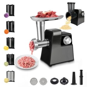 Hachoir à viande électrique - Râpe à légumes - Râpe à fromage automatique - Râpe de cuisine - Râpe à parmesan - Machine à sal
