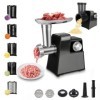 Hachoir à viande électrique - Râpe à légumes - Râpe à fromage automatique - Râpe de cuisine - Râpe à parmesan - Machine à sal