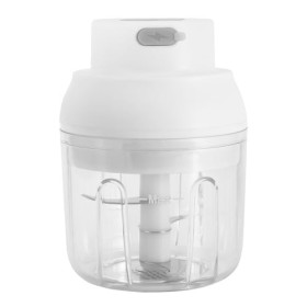 Jasfyee Hachoir Électrique 250ML, Mini Hachoir Coupe Oignon Automatique Acier Inoxydable 3 Lames, Hachoir Automatique Hachoir