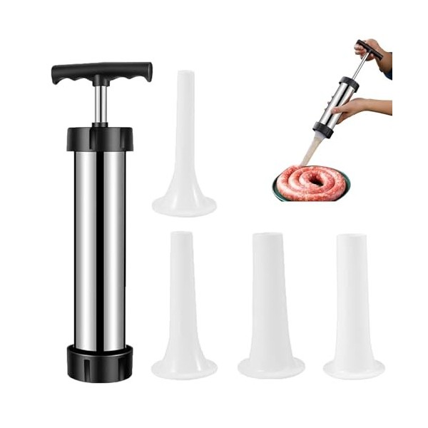 Machine de Remplissage de Saucisses, Poussoir à Saucisses, Farcir Saucisse Machine, Outil Manuel de Remplissage de Saucisses,