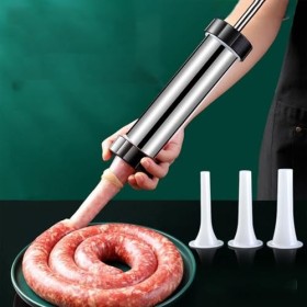 Machine de Remplissage de Saucisses, Poussoir à Saucisses, Farcir Saucisse Machine, Outil Manuel de Remplissage de Saucisses,
