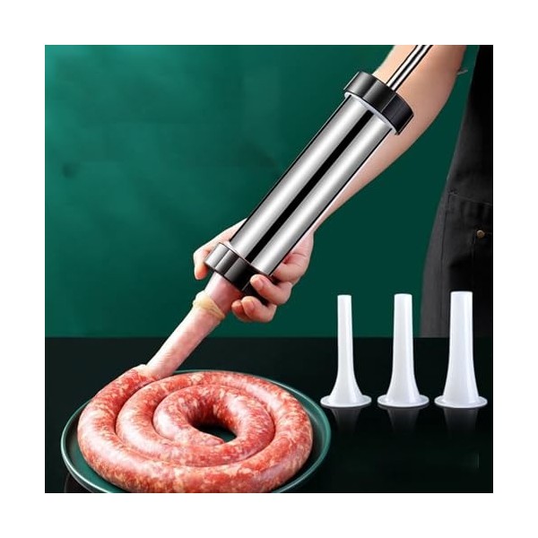 Machine de Remplissage de Saucisses, Poussoir à Saucisses, Farcir Saucisse Machine, Outil Manuel de Remplissage de Saucisses,