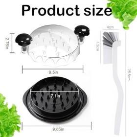 Broyeur de Poulet Base Antidérapante Couvercle Transparent Outil de Hachoir à Poitrine de Poulet Visible Adapté au Porc, au B