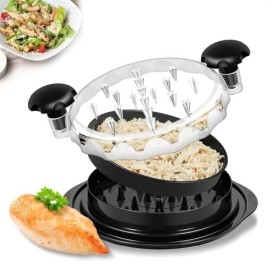 Déchiqueteuse de poulet de 25 cm, outil de déchiqueteuse de viande visible, sans BPA, passe au lave-vaisselle, pour porc effi