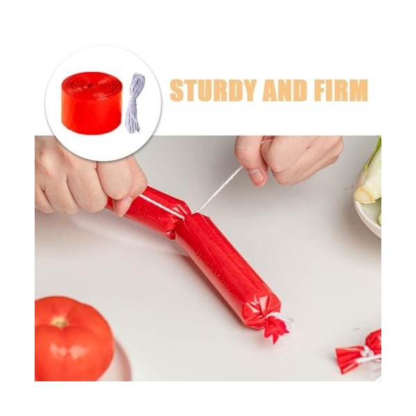 ABOOFAN 1 Jeu boyaux Saucisse à hot-dog Saucisse de veau Casing pour saucisses enveloppe de saucisse en plastique non comesti