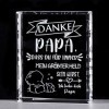 Cube en cristal pour papa - Plaque avec inscription « Bester Papa » - Cadeau danniversaire pour papa, papa, papa, tout le te