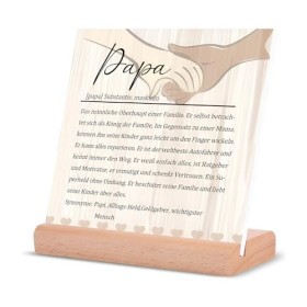 Cadeau de fête des pères pour papa de fille/fils - Panneaux en bois faits à la main - Décoration de maison - Cadeau danniver