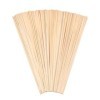 Lot de 100 tiges carrées en bois, pour barbe à papa, diamètre : 4 mm, Longueur : 40 cm