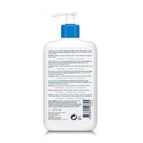 CeraVe Lait Hydratant | 473ml | Crème Hydratante 24h Nourrissante à lAcide Hyaluronique Corps & Visage pour Peaux Sèches à T