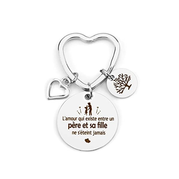 BOMEON Idee Cadeau Fete Des Peres, Porte-cles Papa, Cadeau Futur Papa, Cadeau Papa Anniversaire, Cadeau Papa, Idee Cadeau Pap