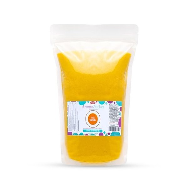 Hopser Food Fun barbe à papa Colorful | Fraise, Cerise, Cola, Vanille, Barbe à papa bleue Vanille ,1 KG Sucre coloré