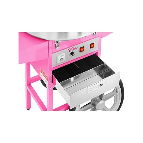 Royal Catering Machine à Barbe à Papa Professionnelle RCZC-1200-W Puissance: 1 200 watts, Diamètre de la cuve : 52 cm, Avec 