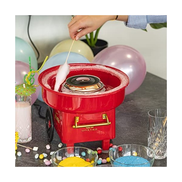 United Entertainment Machine à Barbe à papa Rouge 30 x 25 cm