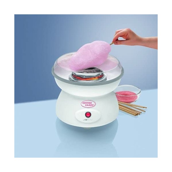 Pajoma Machine à barbe à papa grand bol Protection anti-éclaboussures ouate de sucre à barbe à papa Coque Spar Same 500 W + 