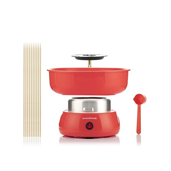 InnovaGoods V0103610 Machine à Barbe à Papa, Plastique, Noir