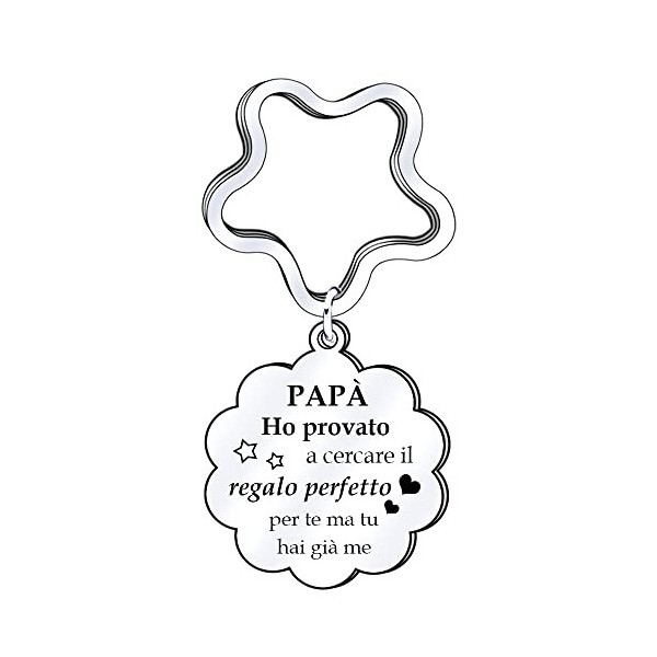 POIUYTRE Cadeau Fête du Papa Cadeau Papa Porte-clés Papa Cadeau Anniversaire pour Papa Cadeau Noël Papa Cadeaux pour Papa Fêt