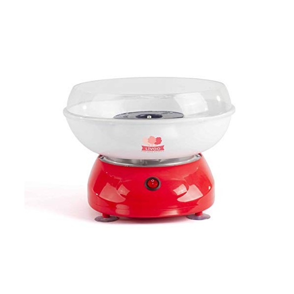 LIVOO DOP136 Machine à Barbe à Papa Rouge