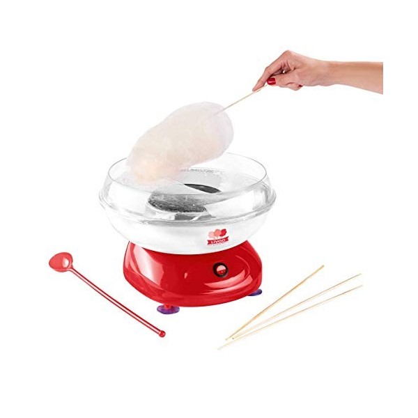 LIVOO DOP136 Machine à Barbe à Papa Rouge