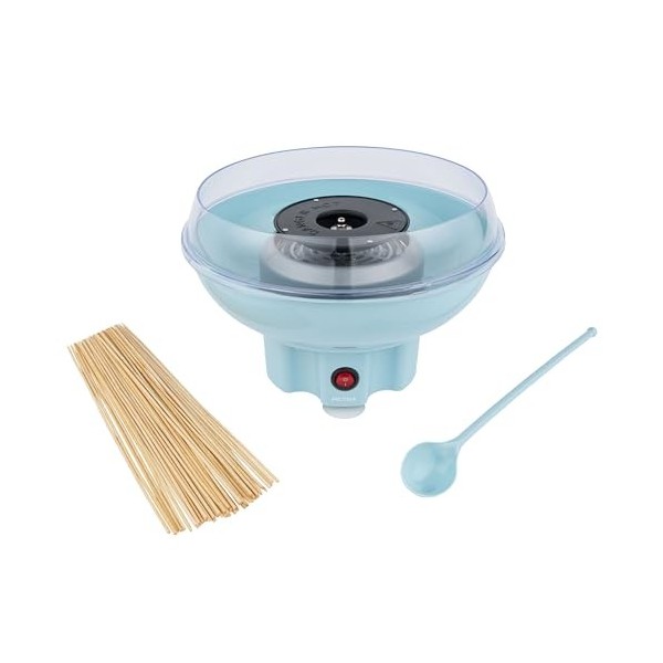 Petra Machine à Barbe à Papa,Sans BPA, avec 50 bâtonnets & cuillère doseuse, Utilisez du Sucre Ordinaire ou Bonbons Durs sans