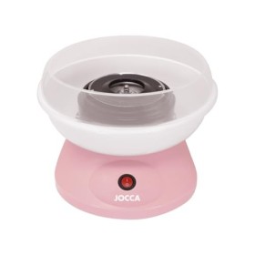 Jocca Machine à Barbe à Papa Rose 520W, Prête en 5 Minutes, Fonctionne avec Sucre et Bonbons, Facile à Nettoyer et Compacte