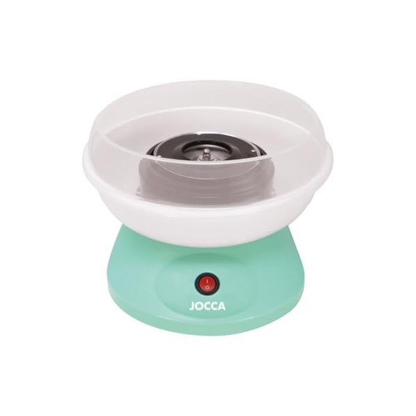 Jocca Machine à Barbe à Papa Rose 520W, Prête en 5 Minutes, Fonctionne avec Sucre et Bonbons, Facile à Nettoyer et Compacte
