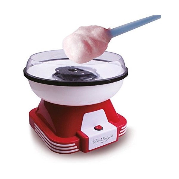 Richard Bergendi Machine a Barbe a Papa | Retro Cotton Candy Appareil pour Maison | Utiliser Sucre Ordinaire ou Bonbons Durs 