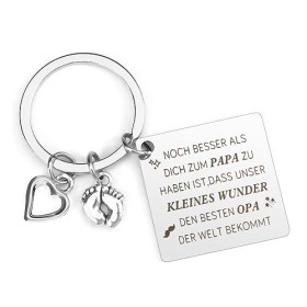 QONCV Keychain Großvater21 Encore mieux que vous ne lavez pour papa que notre petit miracle reçoit le meilleur opéra du mond