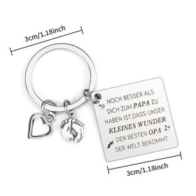 QONCV Keychain Großvater21 Encore mieux que vous ne lavez pour papa que notre petit miracle reçoit le meilleur opéra du mond