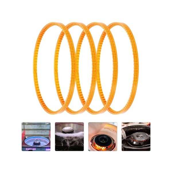 HOLIDYOYO 4 Pièces Courroies De Rechange Pour Machine À Barbe À Papa Courroies De Moteur De Machine À Barbe À Papa Électrique