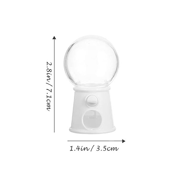 NUOBESTY Machine À Bonbons 12Pcs Machines Rotatives Attrape-Bonbons Mini Machine À Gomme Créative Jouet Distributeur De Bonbo
