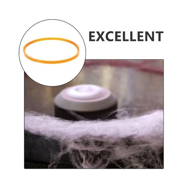 Ciieeo Lot de 6 accessoires pour machine à barbe à papa - Sangles pour distributeur de sucre - Courroie pour machine à barbe 