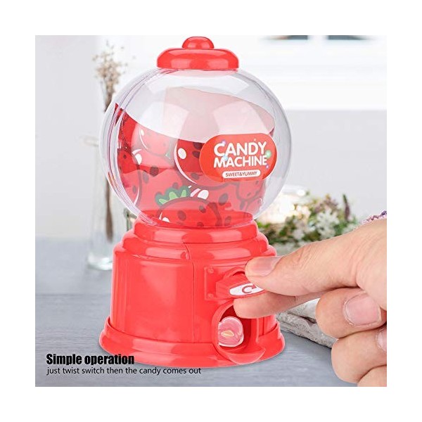 Keenso Machine à Bonbons Portable pour Enfants, Distributeurs de Chewing-Gum pour Garçons et Filles Rouge 