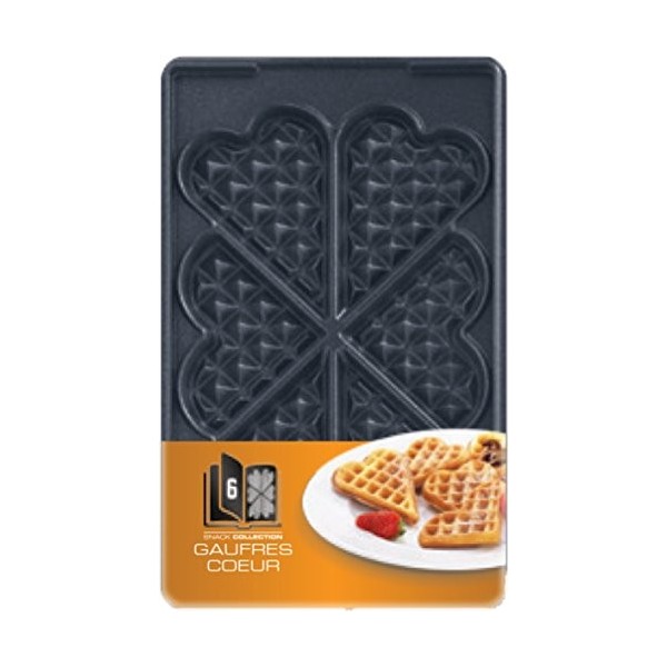 Tefal Coffret Snack Collection - 2 plaques bagels + 1 livre de recettes XA801612, Noir