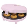 Bestron Appareil à donuts au Design Rétro, Mini-Machine à Donuts pour 7 petits Donuts, inclut Témoin de Cuisson & Revêtement 