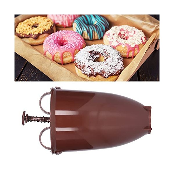 Donut Maker, outil de fabrication de beignets de cuisine manuel de démoulage facile pour beignet Brown 