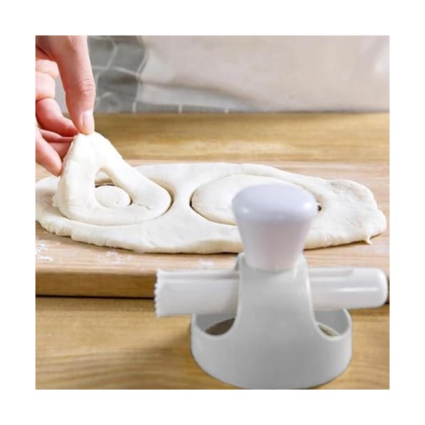 Space Home - Coupe-Pâte + Pince - Moule à Beignets - Découpeur de Beignets - Presse à Beignets - Moule à Biscuits