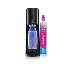 SodaStream E-TERRA Machine à Eau Pétillante et Soda Électrique | Pack 1 Bouteille 1L Compatible Lave-Vaisselle + 1 Recharge d