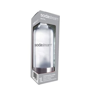 sodastream Bouteille de Gazéification Classique Base Métal, Grand Modèle 1 L, Matière : Pet, sans BPA