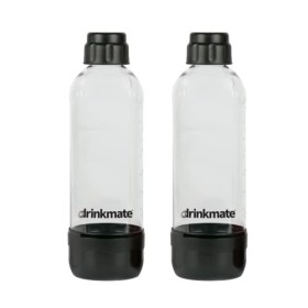DrinkMate Boisson gazeuse bouteilles lot de 2 1L Noir
