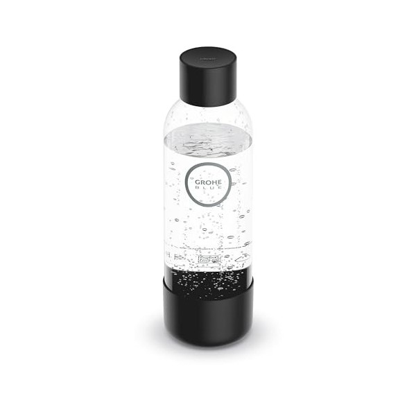 Grohe Blue Fizz 41250K00 Bouteille deau 850 ml, ne passe pas au lave-vaisselle, fermeture à baïonnette, compatible avec les 
