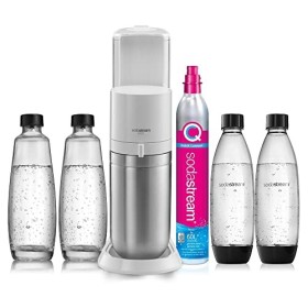 Machine à eau pétillante Sodastream DUO Blanc avec 2 carafes et 2 bouteilles Fuse