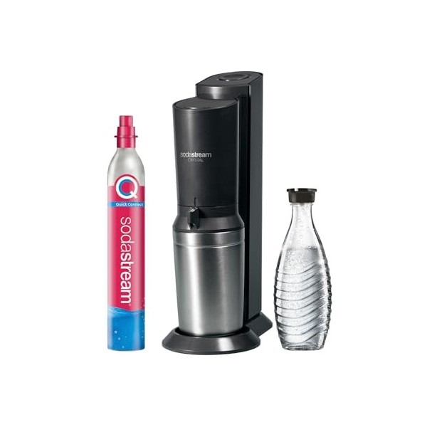 sodastream Cristal 3.0 en métal, Acier Inoxydable Noir