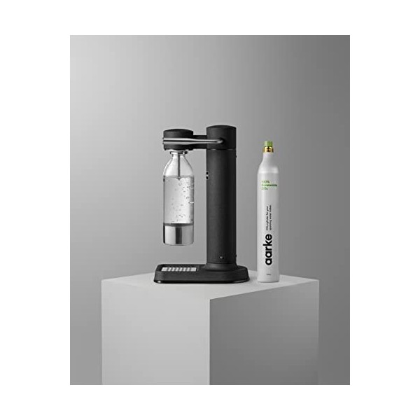 Aarke, Cylindre de CO2, 60L, Rempli de Gaz CO2 100% Renouvelable de Qualité Alimentaire