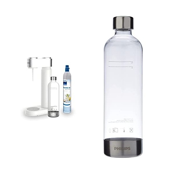 Philips GoZero ADD4902BK/10 Machine à Soda, Sans BPA, 1 l, noir Machines à eau pétillante et sodas