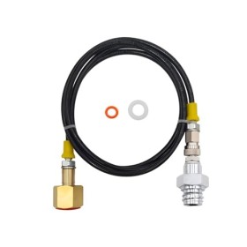 rovrai Adaptateur de tuyau de CO2 haute pression 1,5 m pour machine Grohe Blue Home pour bouteilles de 2 à 10 kg