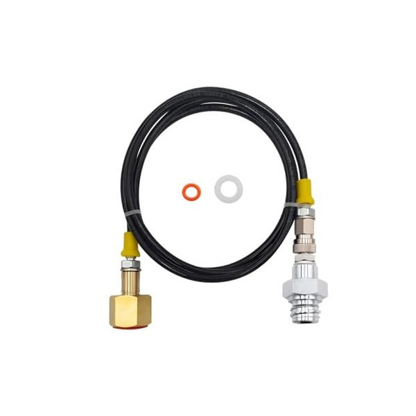 rovrai Adaptateur de tuyau de CO2 haute pression 1,5 m pour machine Grohe Blue Home pour bouteilles de 2 à 10 kg