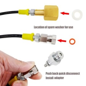 rovrai Adaptateur de tuyau de CO2 haute pression 1,5 m pour machine Grohe Blue Home pour bouteilles de 2 à 10 kg