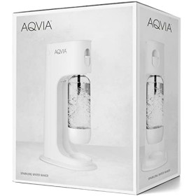 Aqvia Machine à gazéifier Balance avec bouteille en PET sans BPA blanc 