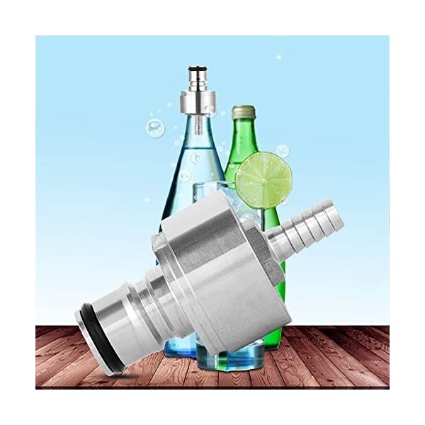 Le bicarbonate de soude dacier inoxydable de capuchon de carbonatation remplissant la bouteille de pression à leau de jus d